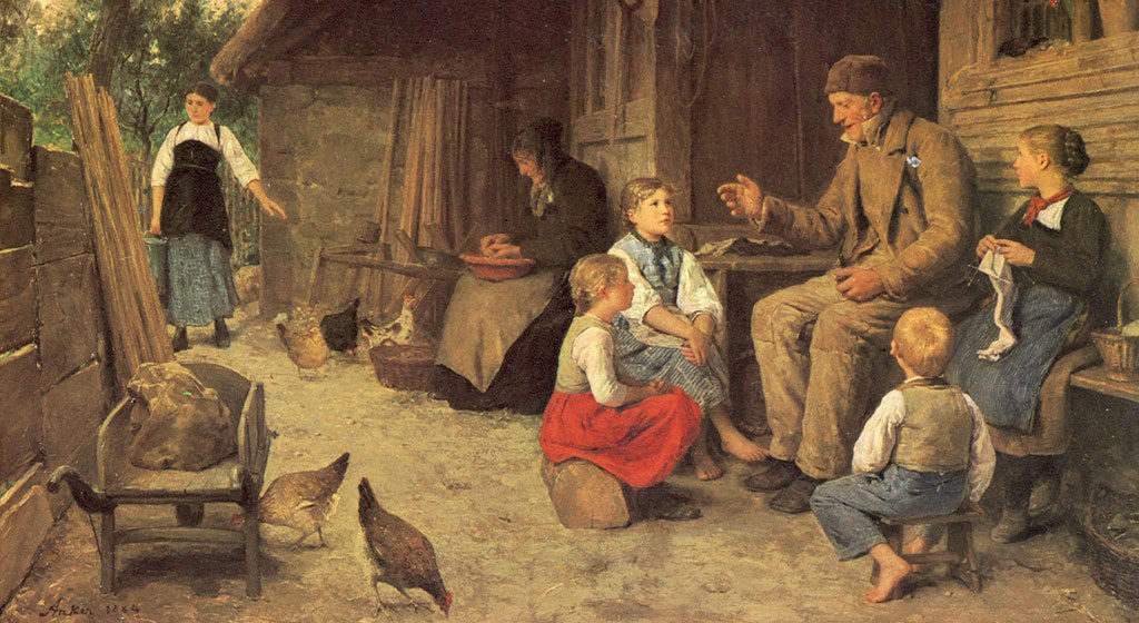 Seine alten Männer hätte man sich allesamt als Grossväter gewünscht. Für den Maler Albert Anker (1831 – 1910) waren sie ein Lieblingsmotiv.